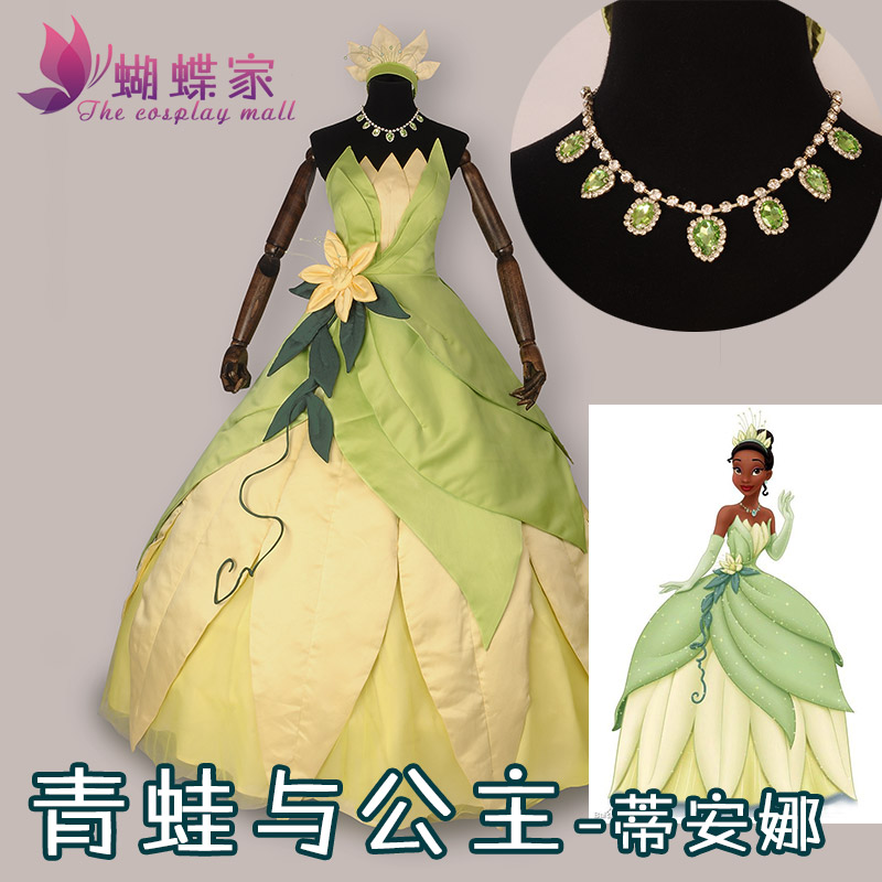 Men'S Accessories Designer - Prinses Tiana Jurk Cosplay Kostuum Carnavalskostuum