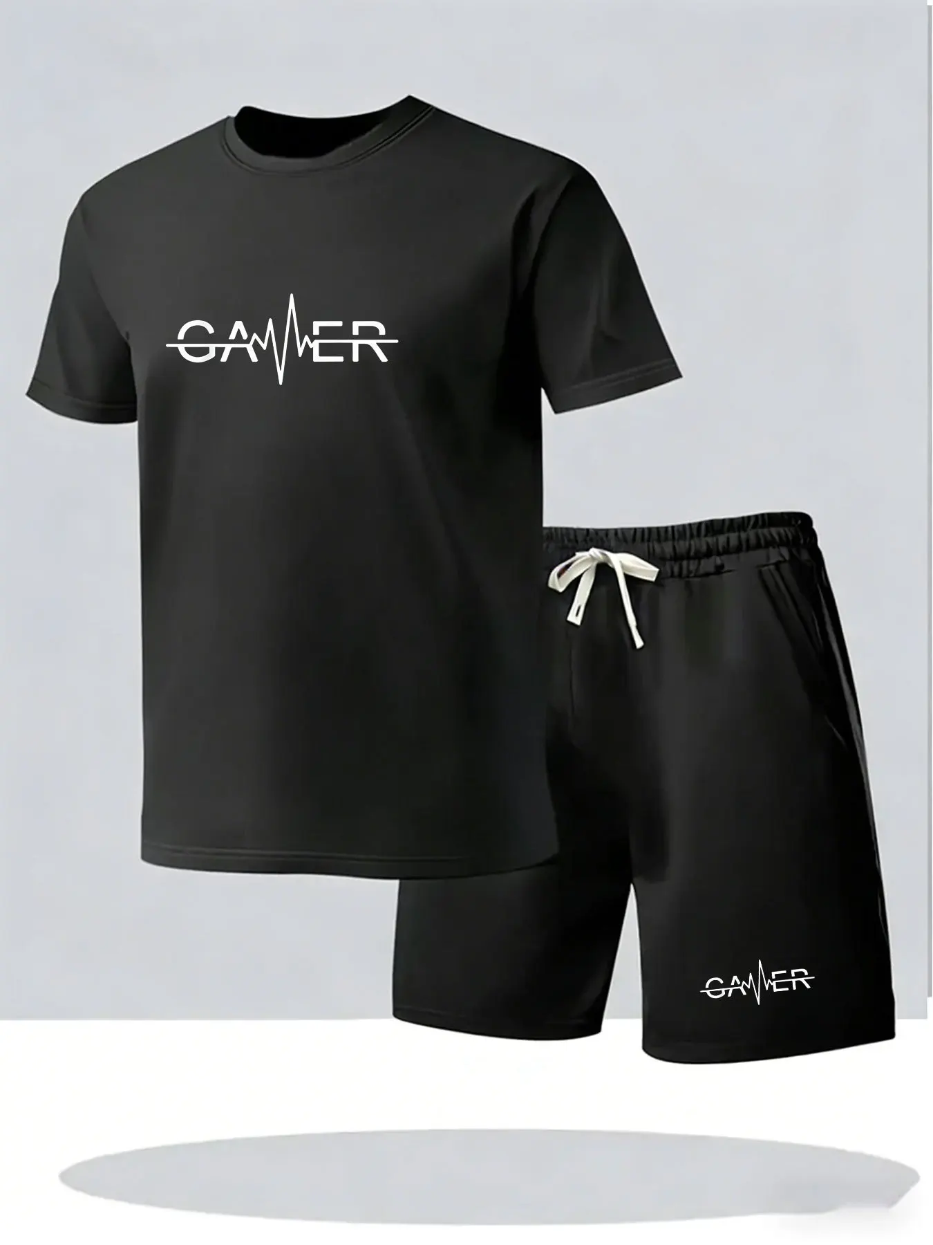 Men'S Accessories Pouch - Heren zomeroutfit van 2 delen, T-shirt