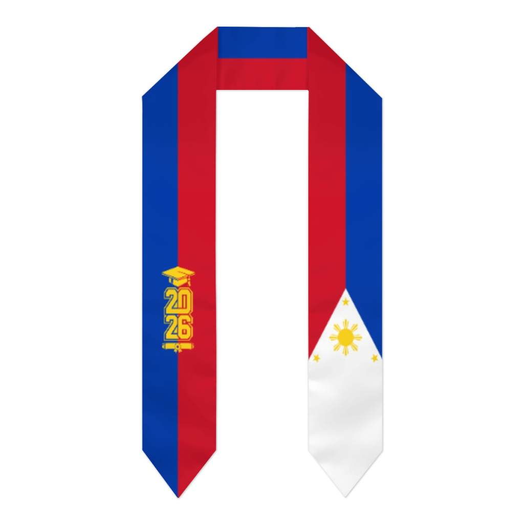Men'S Accessories Philippines - Klasse van 2026 Filipijnse vlag sjaal