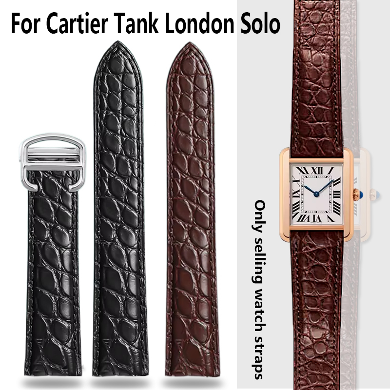 Men'S Accessories Cartier - Krokodil Horlogeband 16 18 20 22