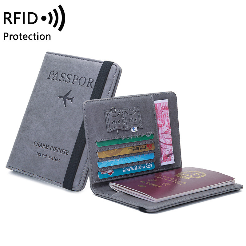 Men'S Accessories Wallet - Unisex PU lederen paspoorthouder - RFID-blokkerende