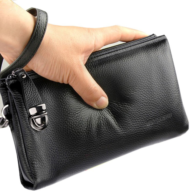 Men'S Accessories Wallet - 2025 Handtas Mannen Echte Koeienhuid Koreaanse