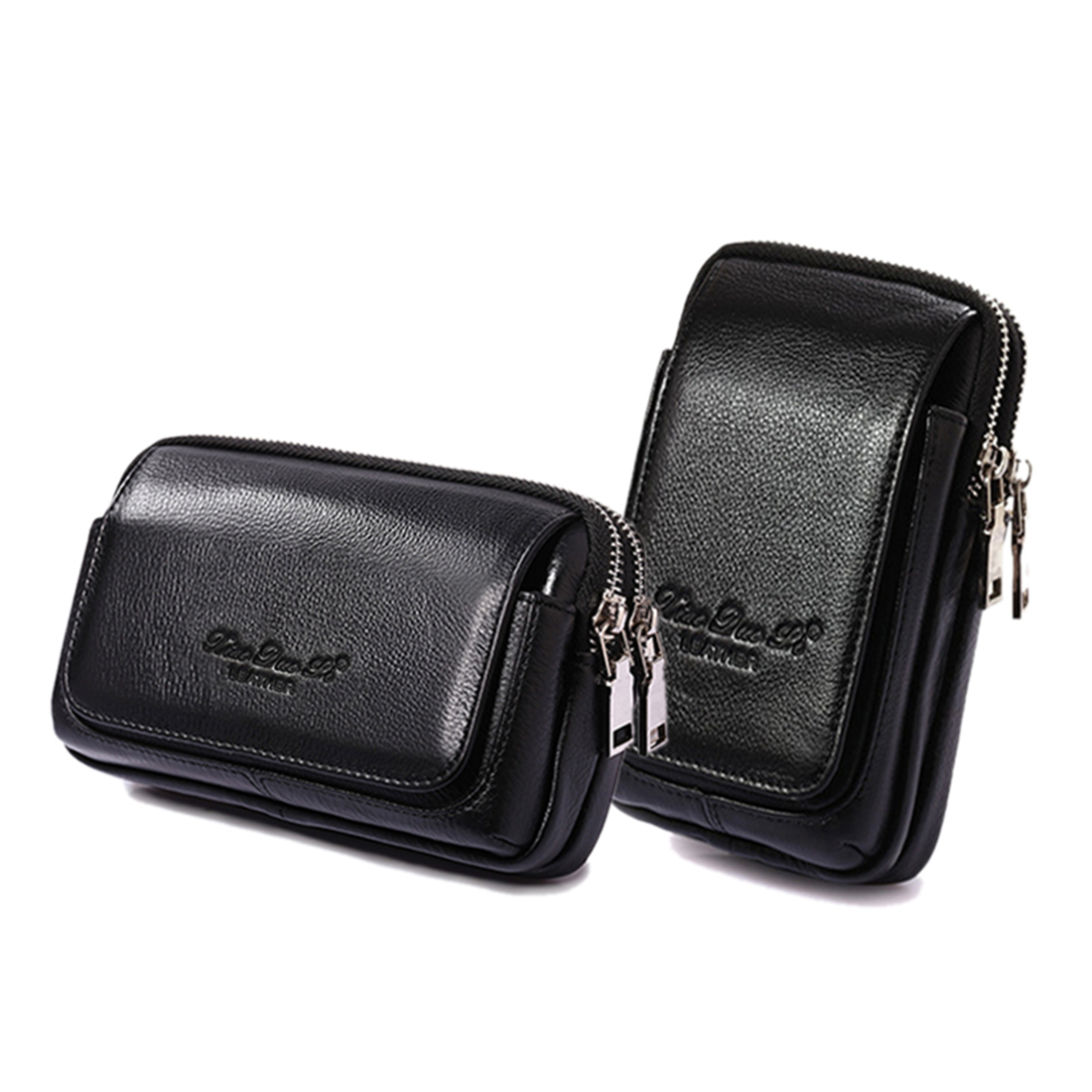 Men Accessories Bag - Mannen Echt Leer Taille Fanny Pack