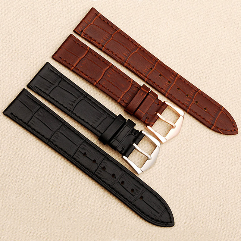 Men'S Accessories Cartier - Hoge Kwaliteit Dunne Koeienhuid Horlogeband Voor