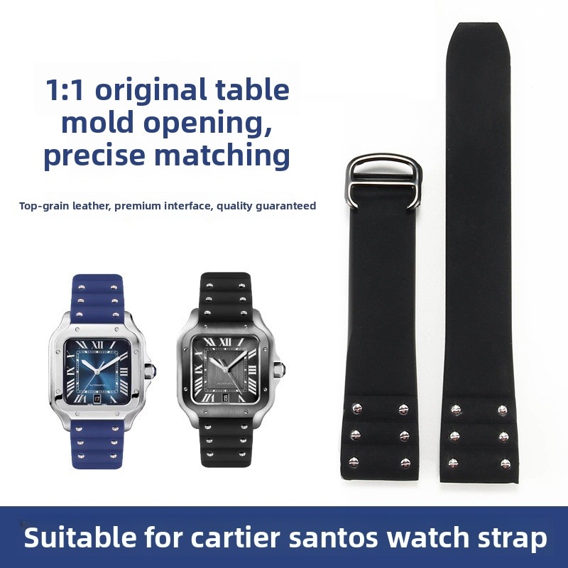 Men'S Accessories Cartier - 21 mm zachte siliconen horlogeband vervanging