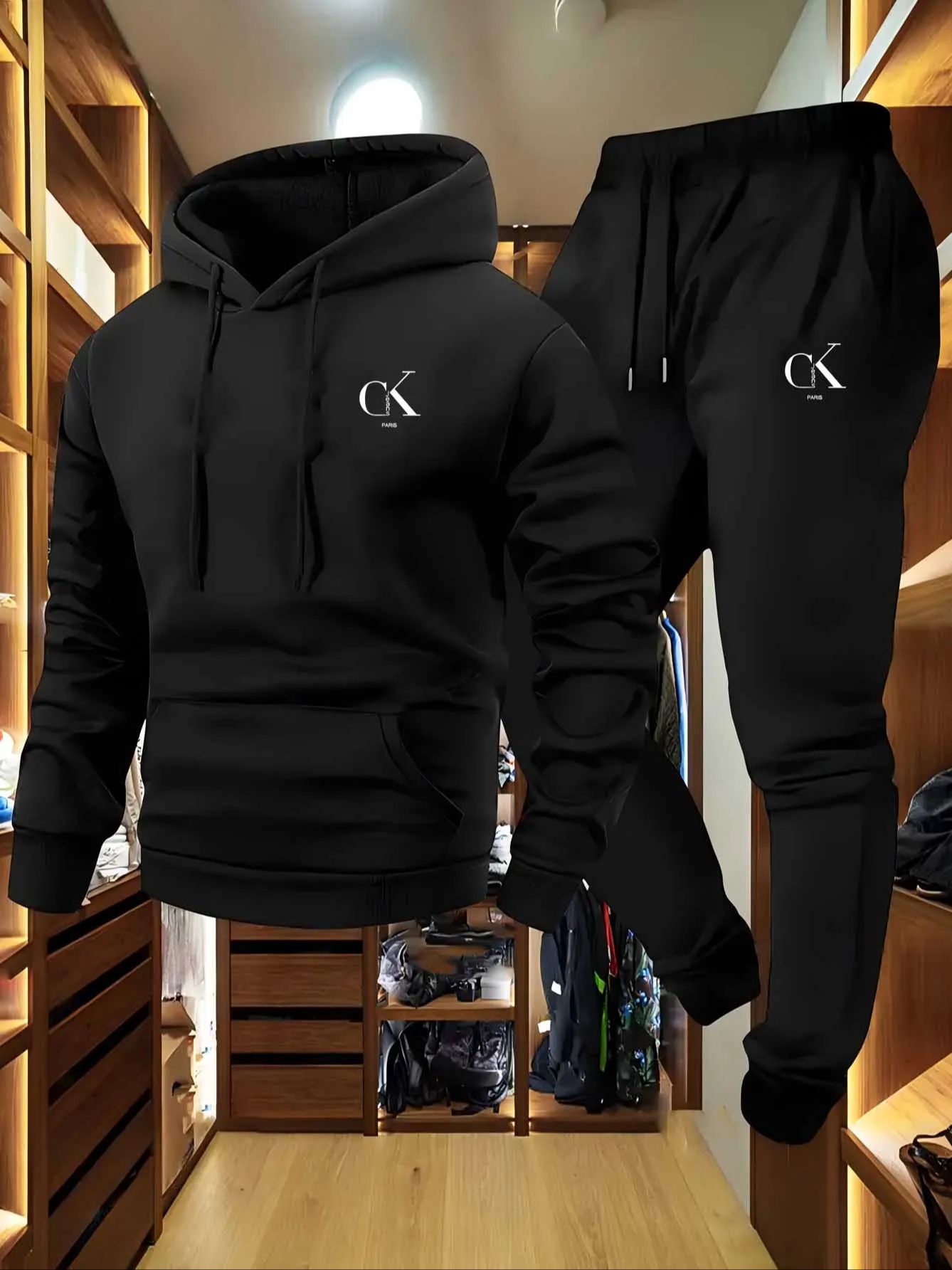 Men'S Accessories Pouch - Luxe oversized hoodie sets van fleece