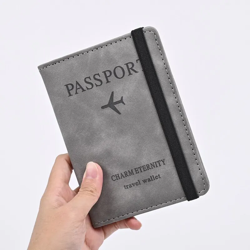 Men'S Accessories Wallet - Mannen PU lederen portemonnee Reispaspoort Portemonnee