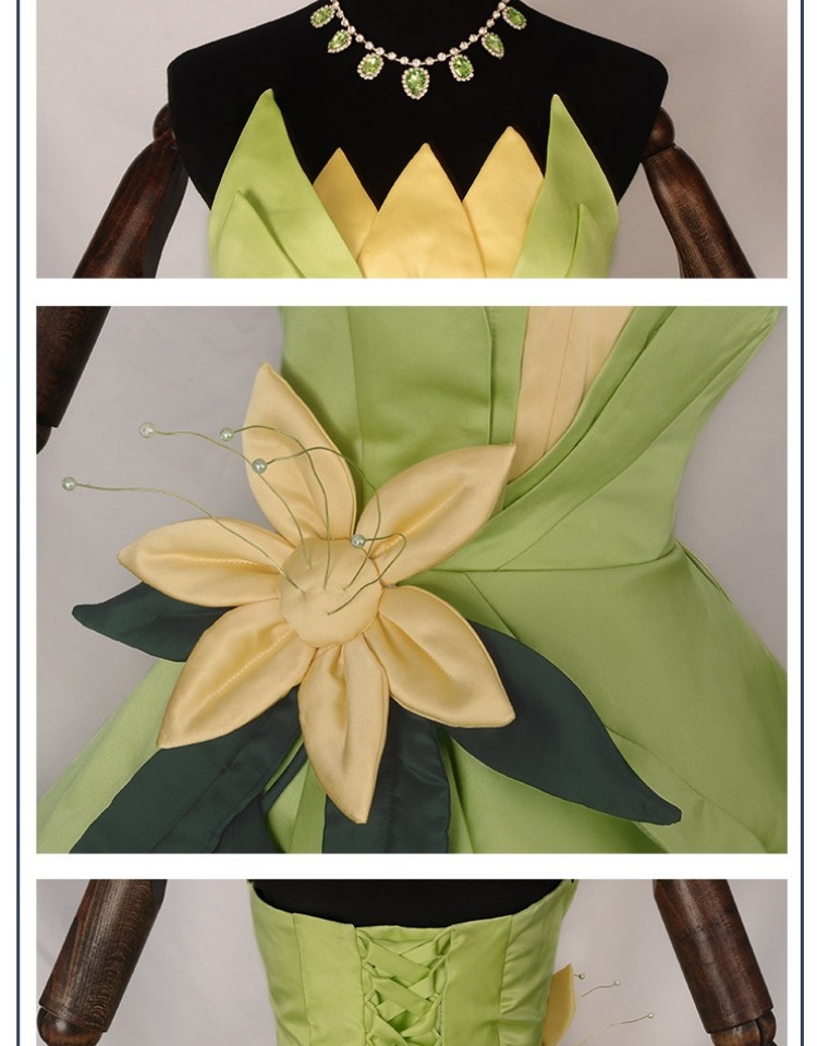 Prinses Tiana Jurk Cosplay Kos - Men'S Accessories Designer recensie en prijs