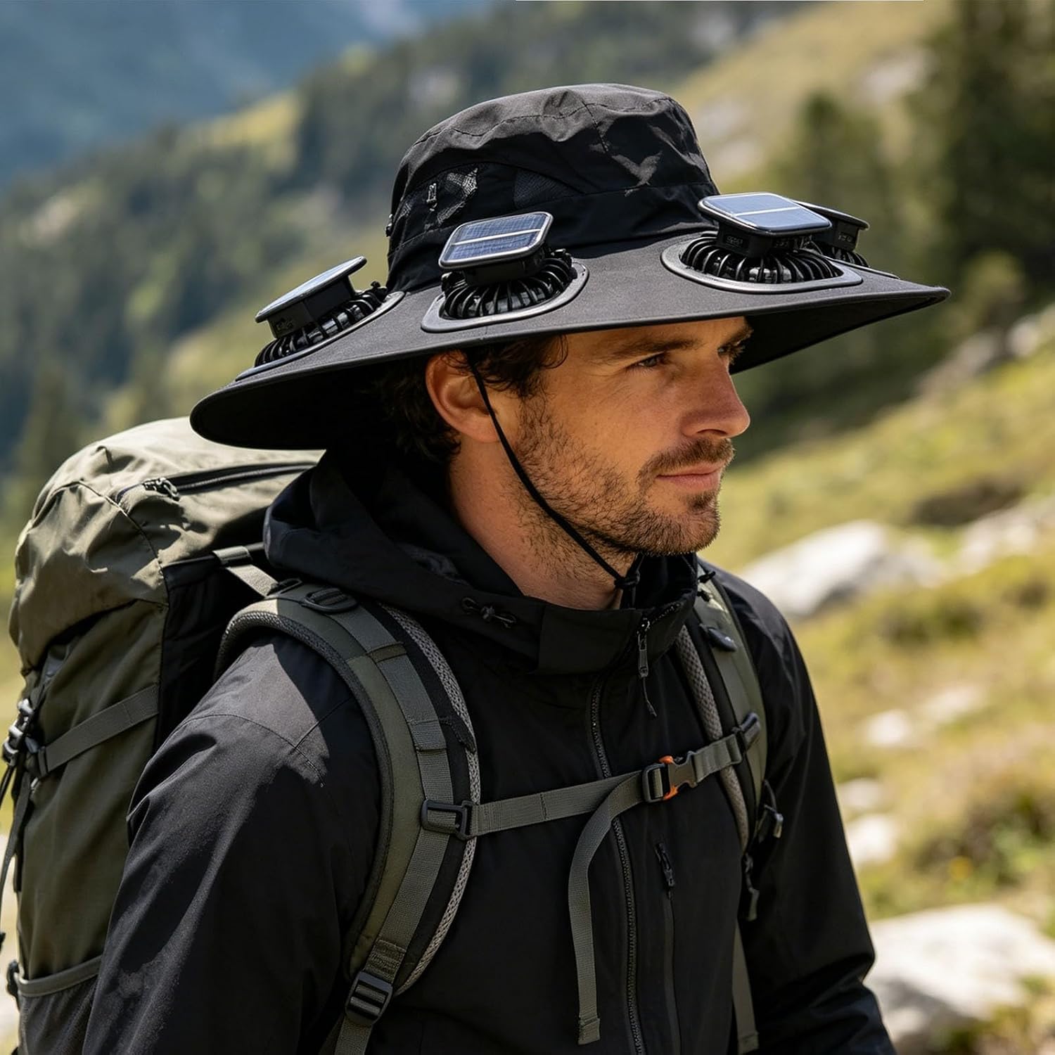 Zonnehoed met 6 ventilatoren,  - Men'S Accessories Designer recensie en prijs