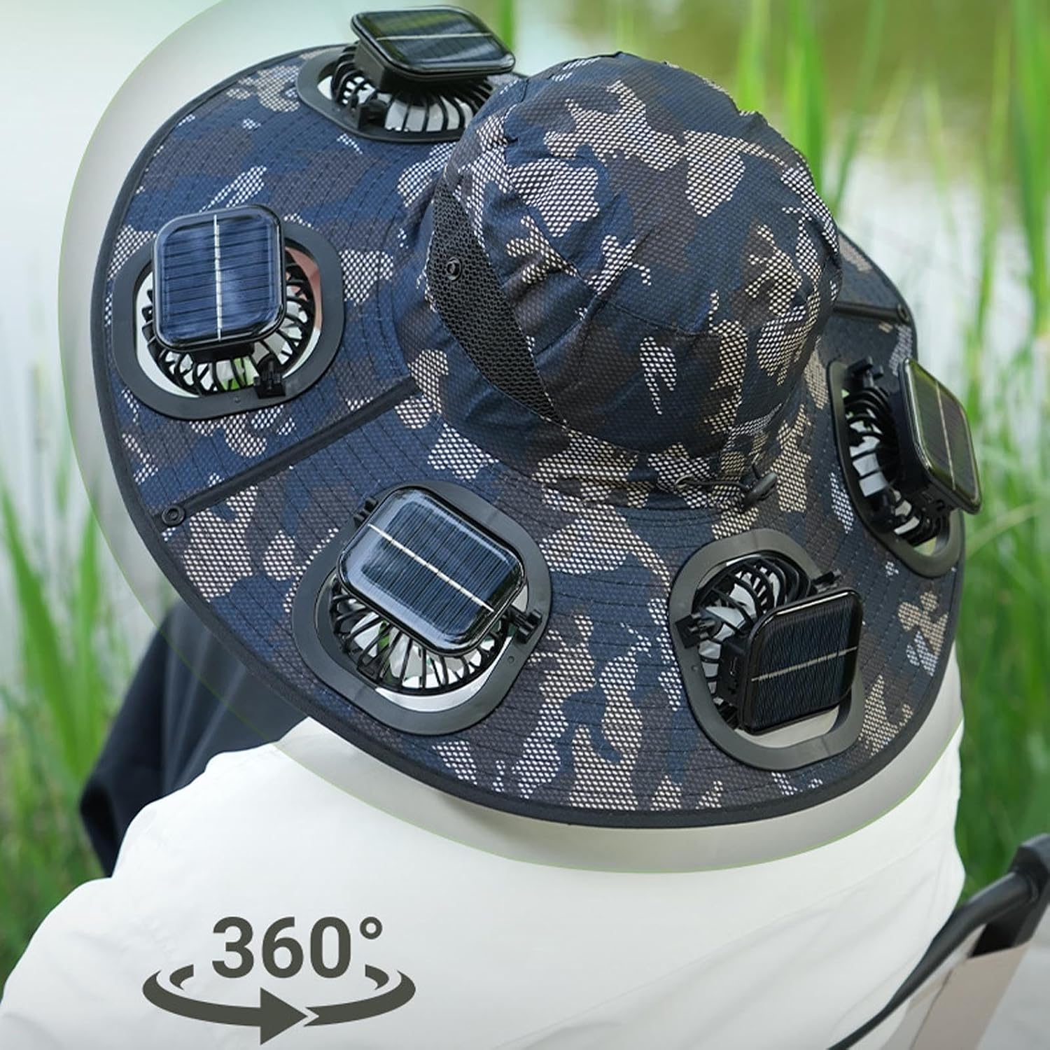 Zonnehoed met 6 ventilatoren,  - Men'S Accessories Designer recensie en prijs