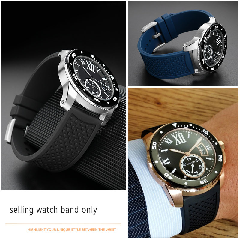 23Mm 24Mm Fluororubber Horloge - Men'S Accessories Cartier recensie en prijs