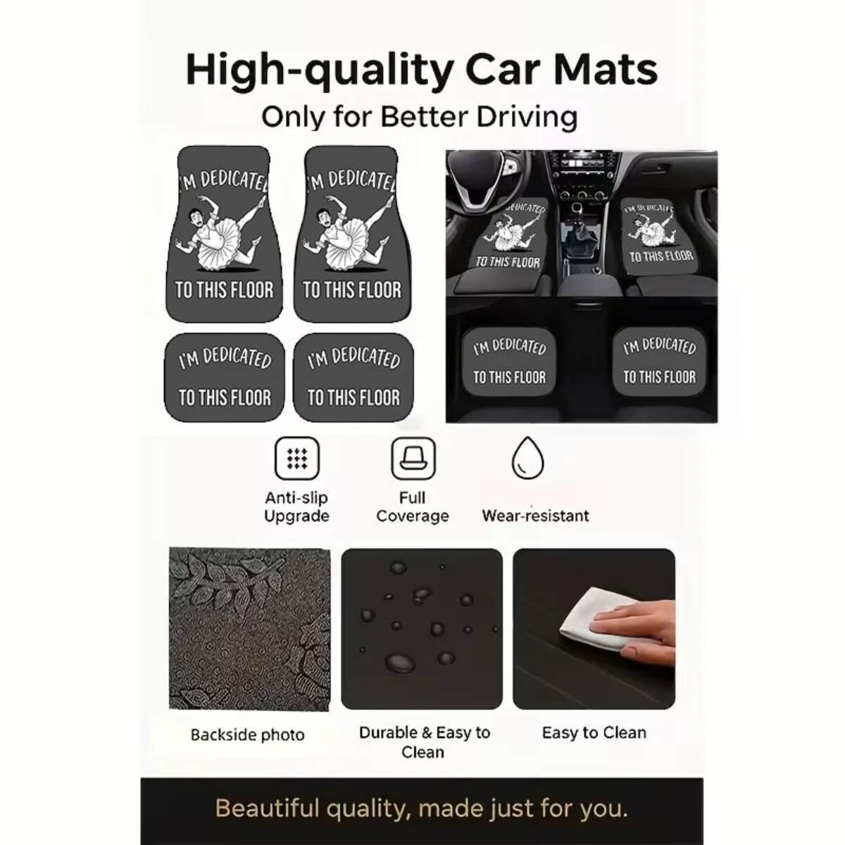 4 Stuks Anti-Slip Auto Vloerma - Men'S Accessories Vans recensie en prijs