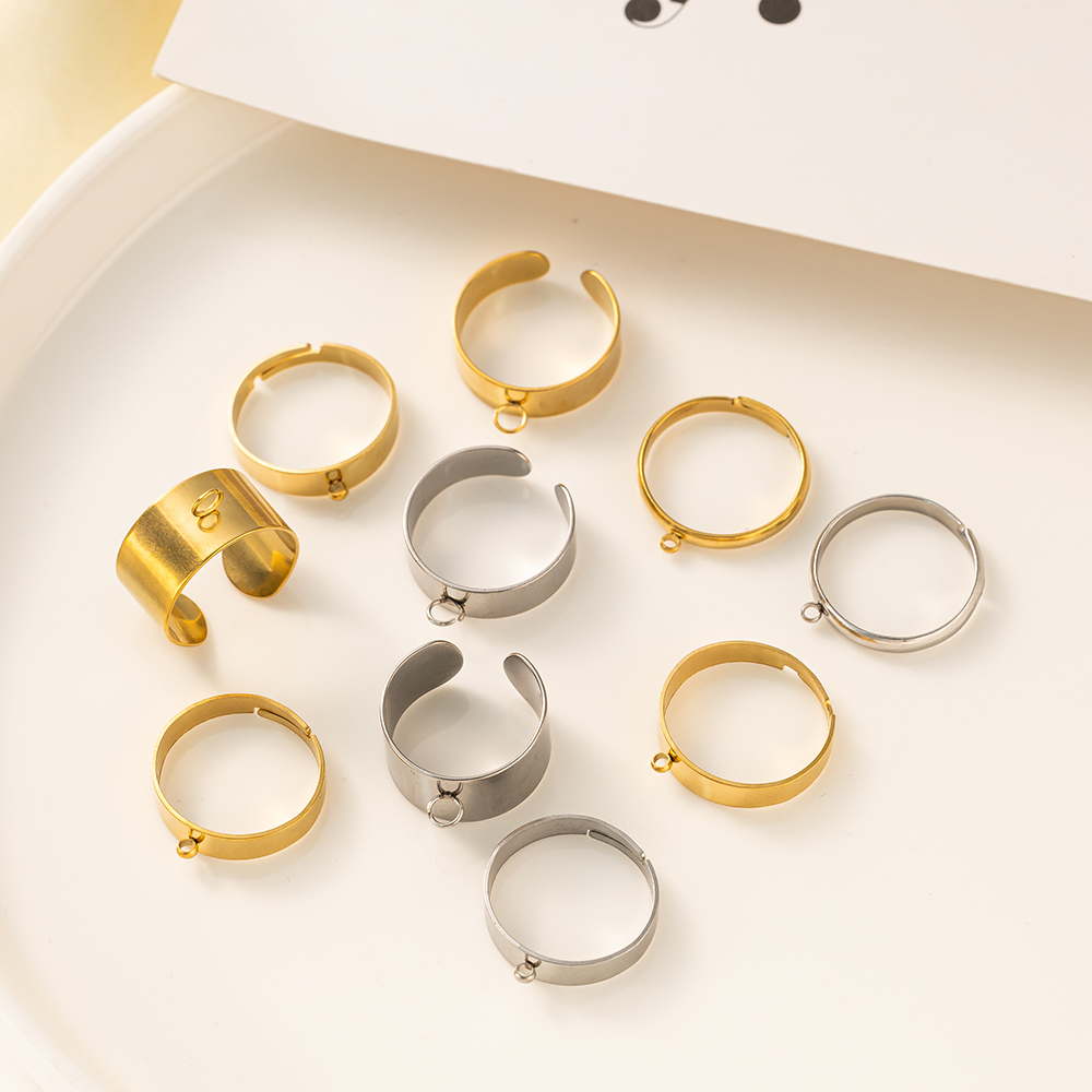 5 stks/partij Rvs Goud Kleur O - Men'S Accessories Rings recensie en prijs